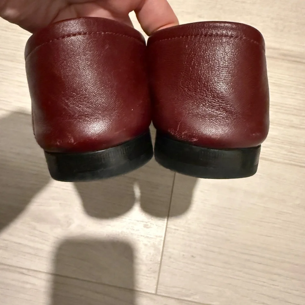 Gucci Wine Red Leather Horsebit Loafers - Picture 6 of 8